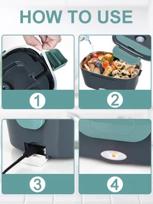 1.5 L 60 W Electric Lunch Box β Portable Food Warmer & Heater for Car and Home