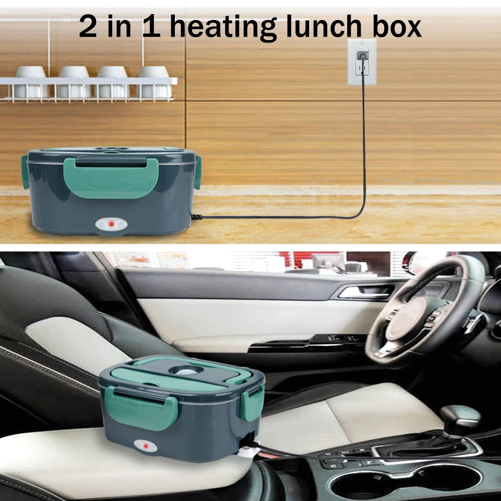 1.5 L 60 W Electric Lunch Box – Portable Food Warmer & Heater for Car and Home