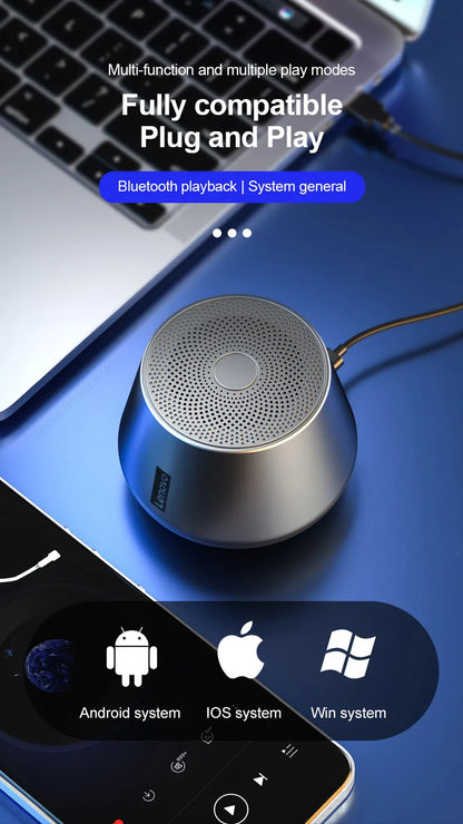 Original Lenovo K3 Pro Bluetooth V5.0 Speaker – Portable Stereo Wireless Music Player with Surround Sound