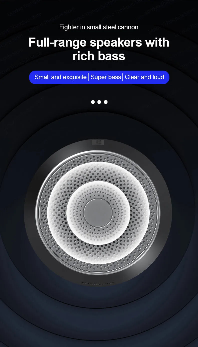 Original Lenovo K3 Pro Bluetooth V5.0 Speaker – Portable Stereo Wireless Music Player with Surround Sound